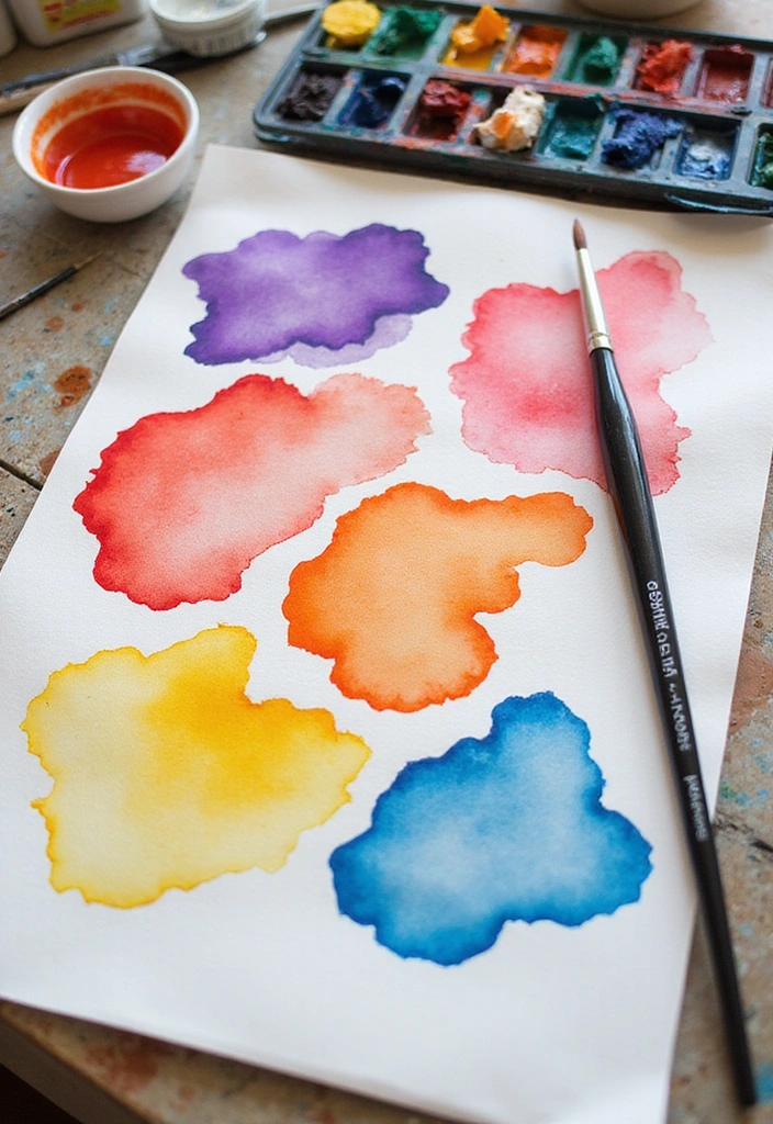 22 Step-by-Step DIY Wall Art Tutorials That Anyone Can Follow (Even Beginners!) - 7. Watercolor Wall Art