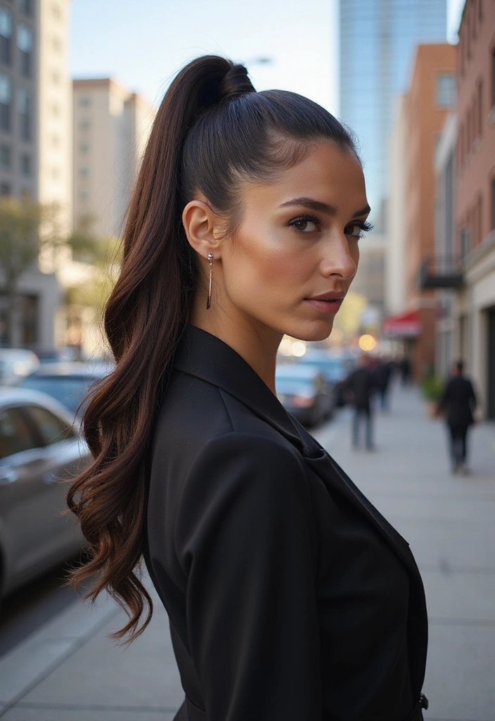 10 Amazing Hairstyles That Will Transform Your Look Instantly! - 3. Sleek High Ponytail