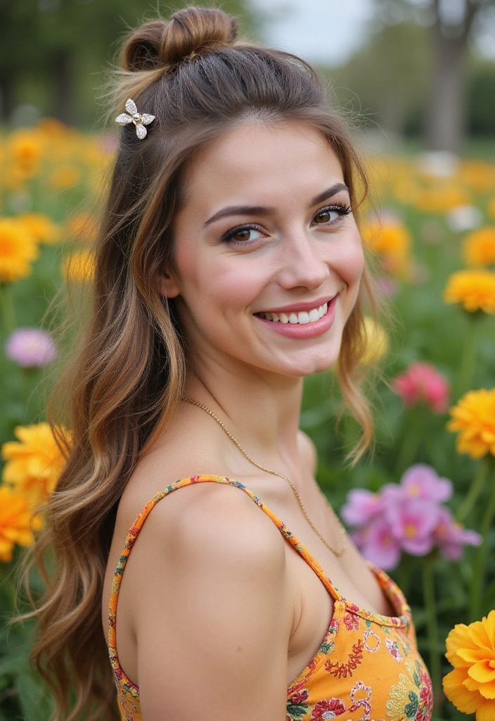 10 Amazing Hairstyles That Will Transform Your Look Instantly! - 4. Playful Half-Up, Half-Down