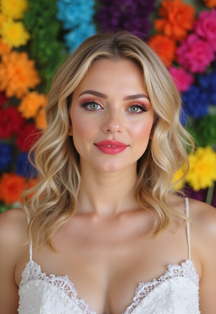 10 Stunning Wedding Inspo Ideas That Will Make You the Most Beautiful Bride! - 7. Bold and Colorful Makeup