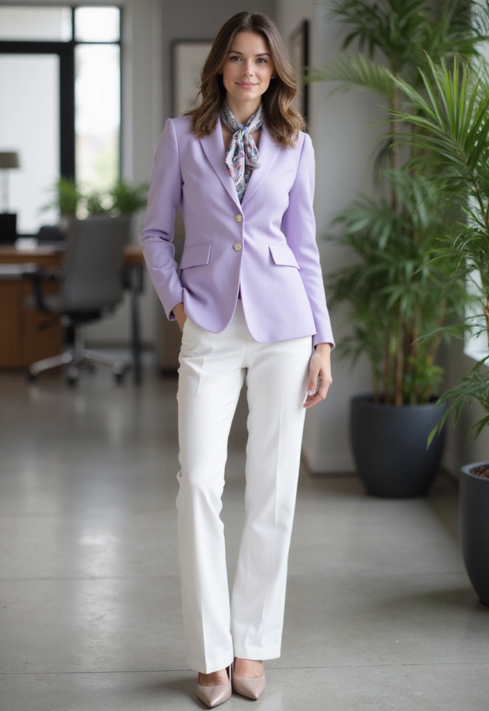 12 Stylish Spring Office Outfits That'll Get You Noticed at Work! - 1. The Classic Blazer and Trousers Combo