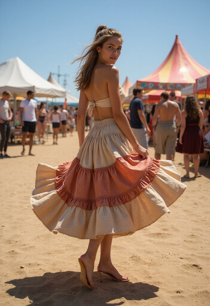 13 Jaw-Dropping Festival Outfits That'll Make You the Star of the Show! - 12. Chic Layered Skirts