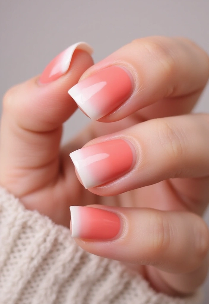 13 Unique French Tip Nails Designs You Didn’t Know Existed (Prepare to Be Inspired!) - 1. Ombre French Tips