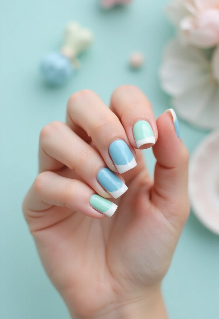 13 Unique French Tip Nails Designs You Didn’t Know Existed (Prepare to Be Inspired!) - 9. Pastel French Tips