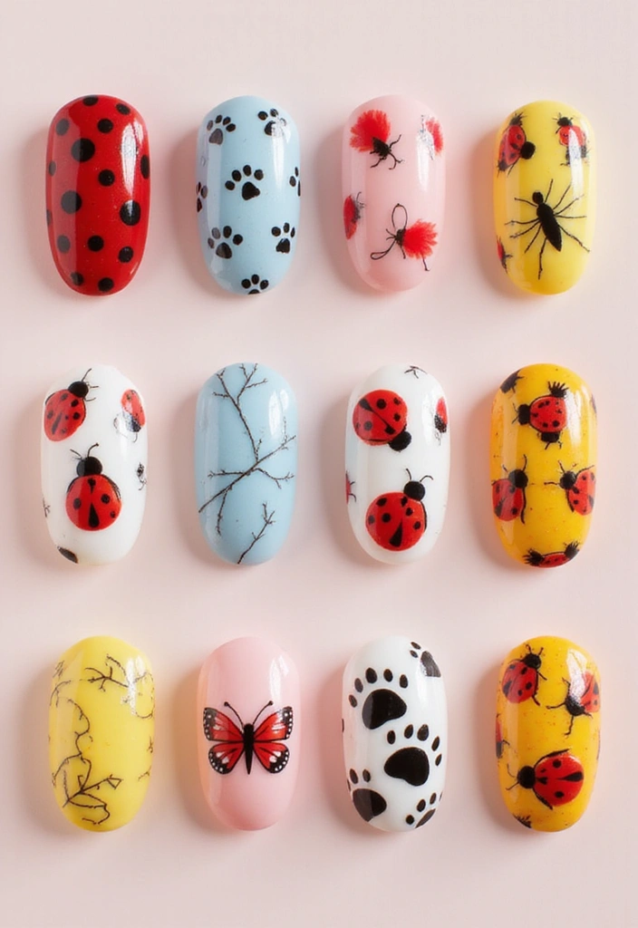 14 Bright and Fun Spring Nails Inspiration You’ll Want to Show Off! - 8. Whimsical Animal Prints