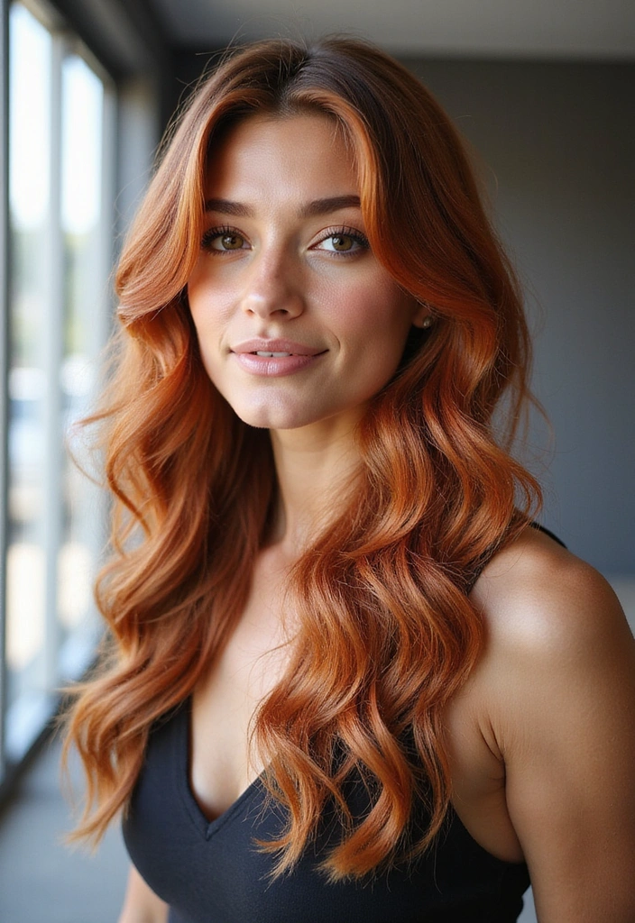 14 Wavy Hair Color Trends for Spring That Will Make You Want to Book a Salon Appointment (#8 Is Gorgeous!) - 11. Ashy Copper
