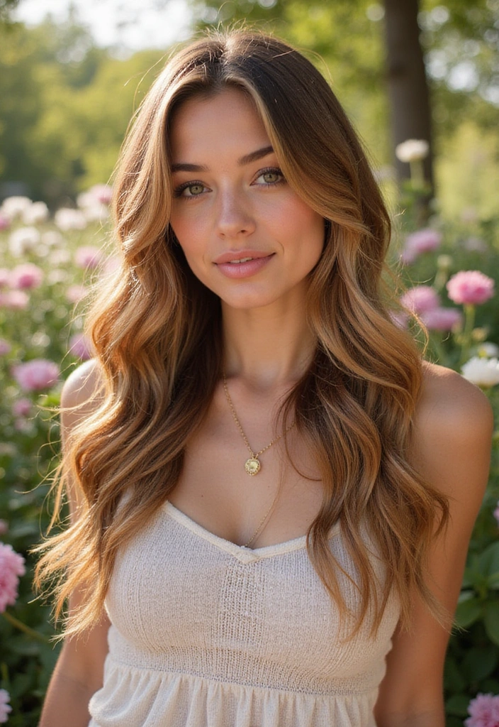 14 Wavy Hair Color Trends for Spring That Will Make You Want to Book a Salon Appointment (#8 Is Gorgeous!) - 4. Honey Caramel Balayage
