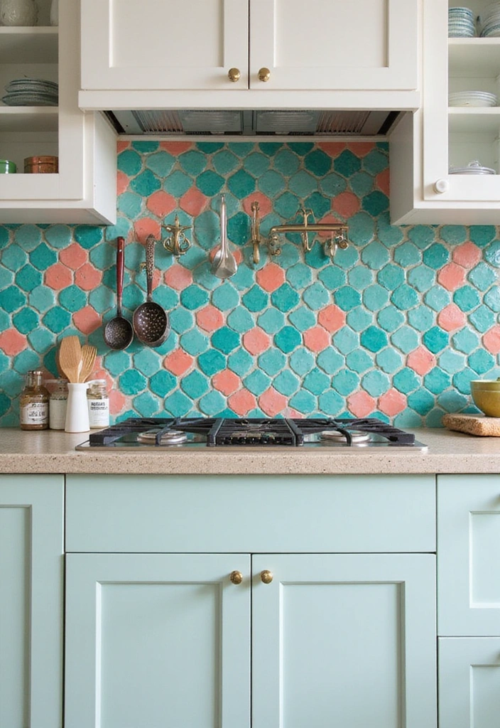 15 Colorful Kitchen Decor Ideas to Brighten Your Spring (You Won't Believe #8!) - 3. Bold Backsplashes