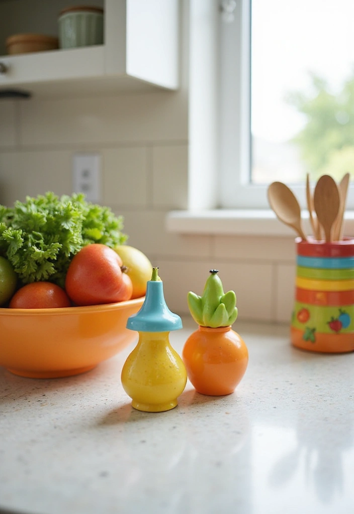15 Colorful Kitchen Decor Ideas to Brighten Your Spring (You Won't Believe #8!) - 6. Whimsical Kitchen Accessories