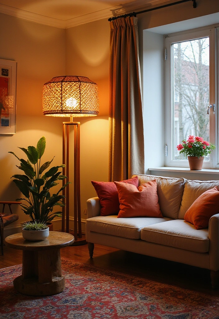 15 Cozy Summer Living Room Ideas That'll Make You Want to Stay In All Day! - 13. Statement Lighting Fixtures