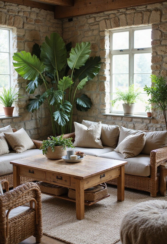 15 Cozy Summer Living Room Ideas That'll Make You Want to Stay In All Day! - 2. Natural Elements