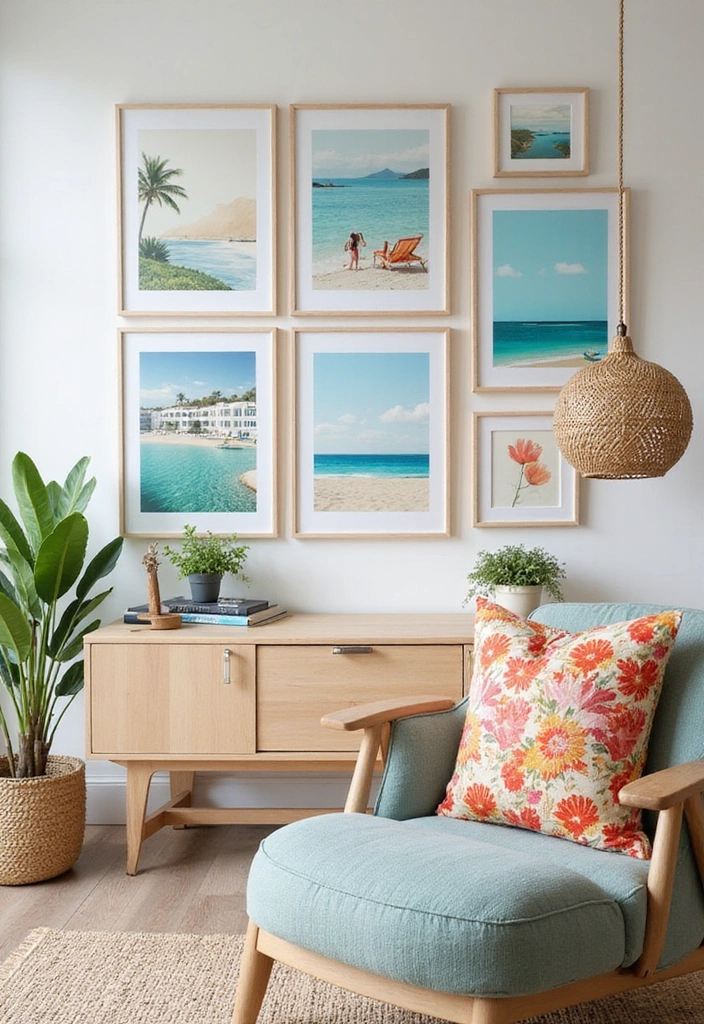 15 Cozy Summer Living Room Ideas That'll Make You Want to Stay In All Day! - 4. Summer Artwork