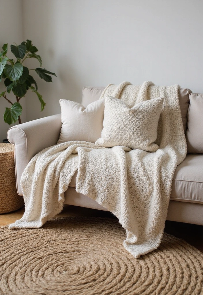 15 Cozy Summer Living Room Ideas That'll Make You Want to Stay In All Day! - 7. Layered Textures