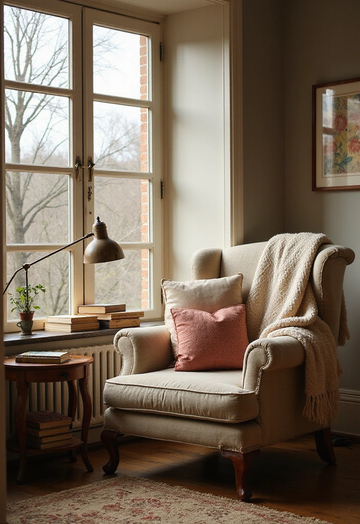 15 Cozy Summer Living Room Ideas That'll Make You Want to Stay In All Day! - 9. Cozy Reading Nook
