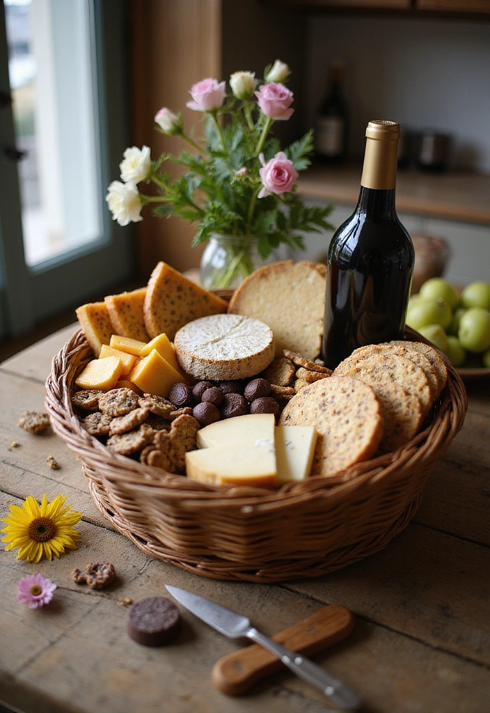 16 Cozy Housewarming Gift Ideas That Will Warm Any New Home! - 9. Gourmet Food Basket