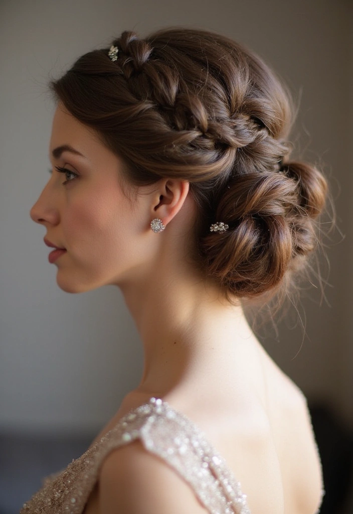 18 Beautiful Braided Hairstyles for Prom (Get Inspired by #9!) - 11. Braided Updo