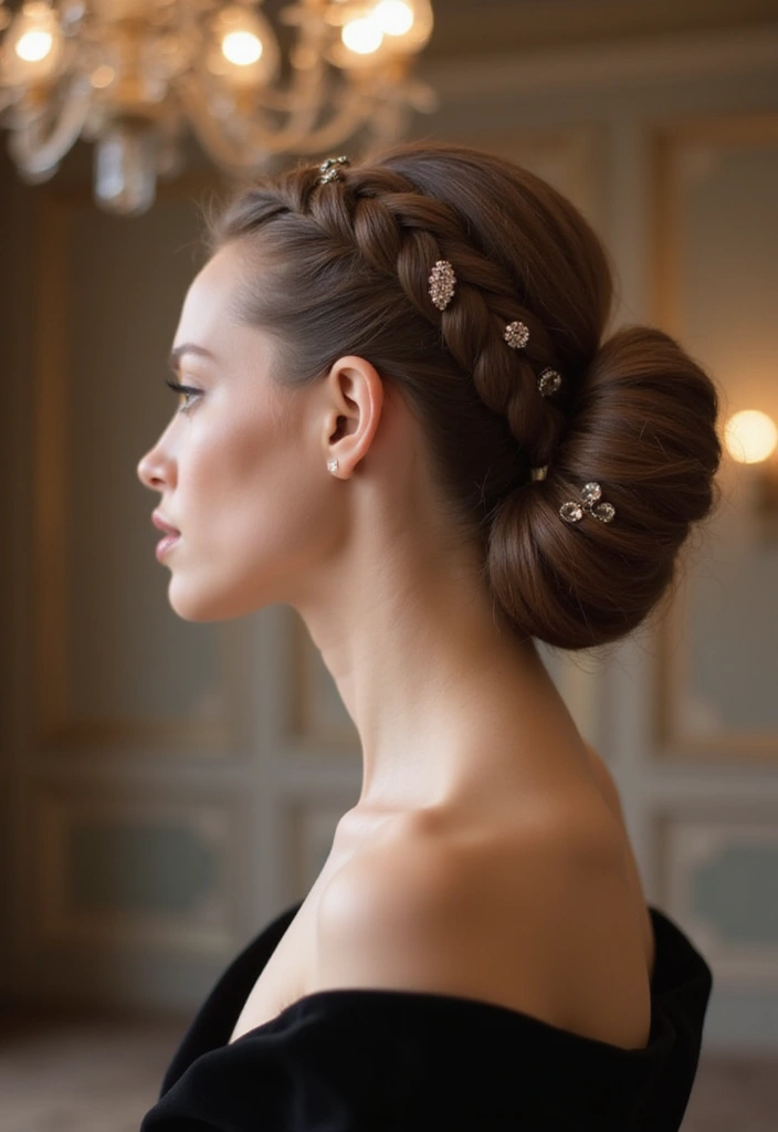18 Beautiful Braided Hairstyles for Prom (Get Inspired by #9!) - 6. Braided Bun
