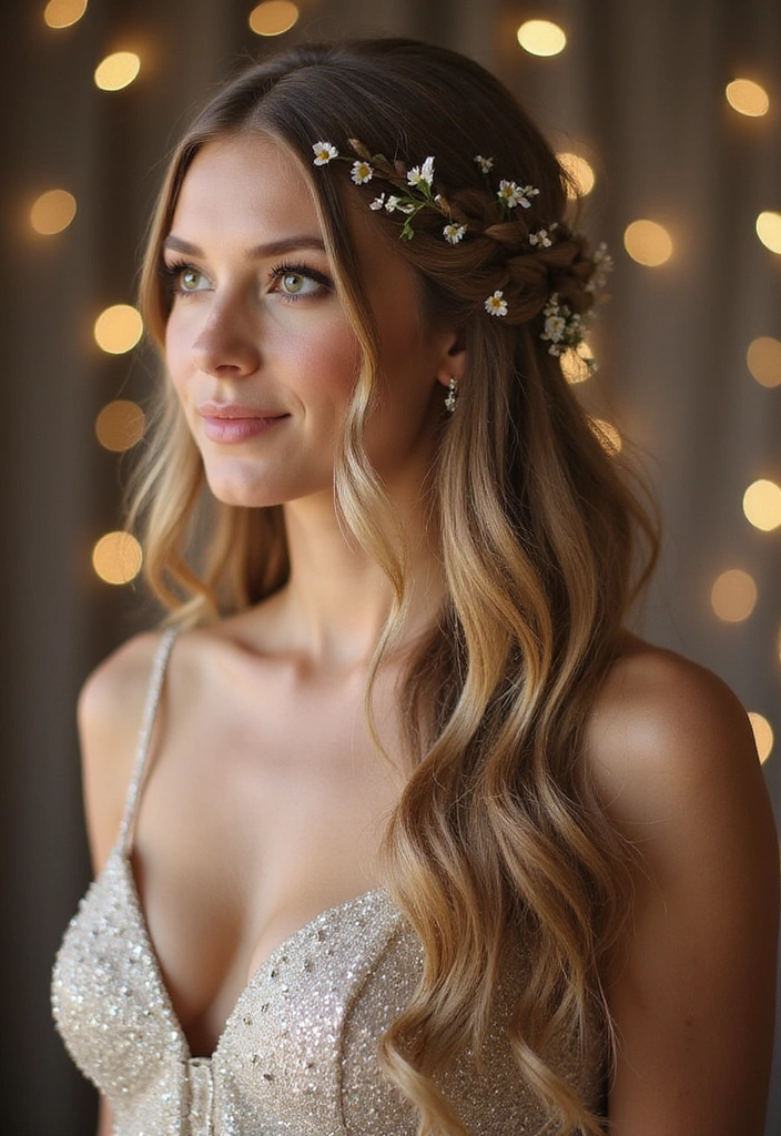 18 Beautiful Braided Hairstyles for Prom (Get Inspired by #9!) - 9. Half-Up Braided Style