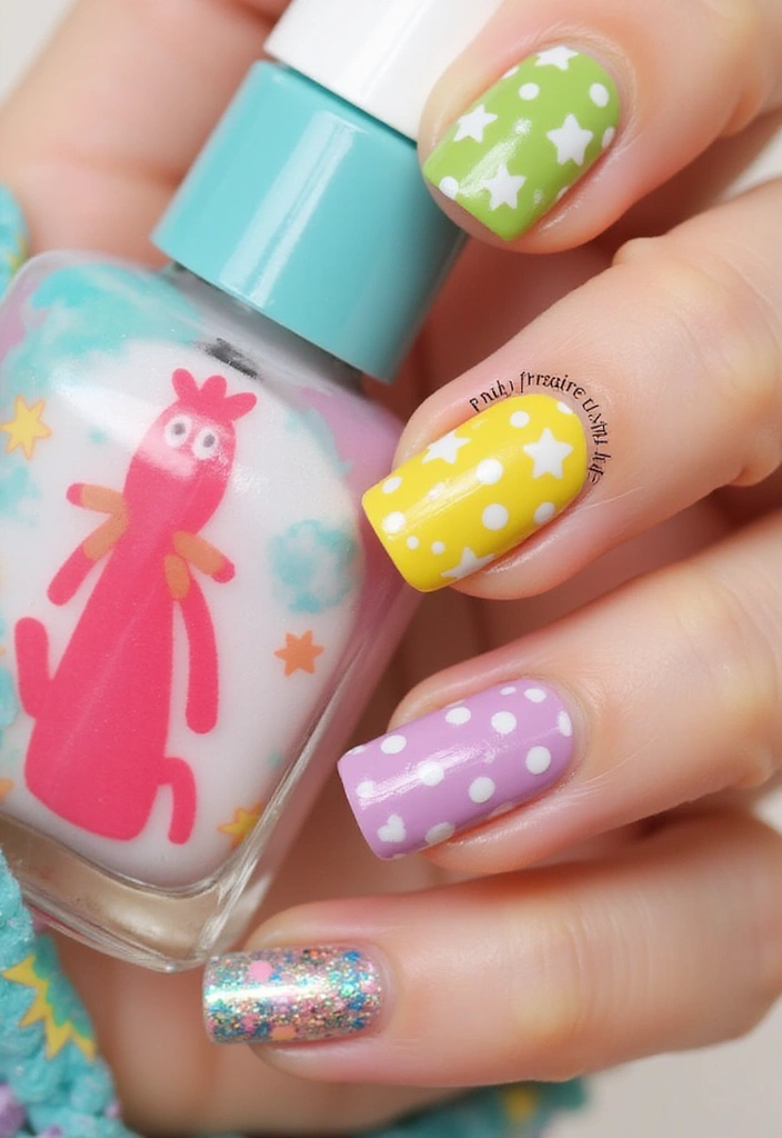 18 Bright Summer Nails That Will Bring the Sunshine to Your Fingertips! - Whimsical Patterns: Playful Nail Art