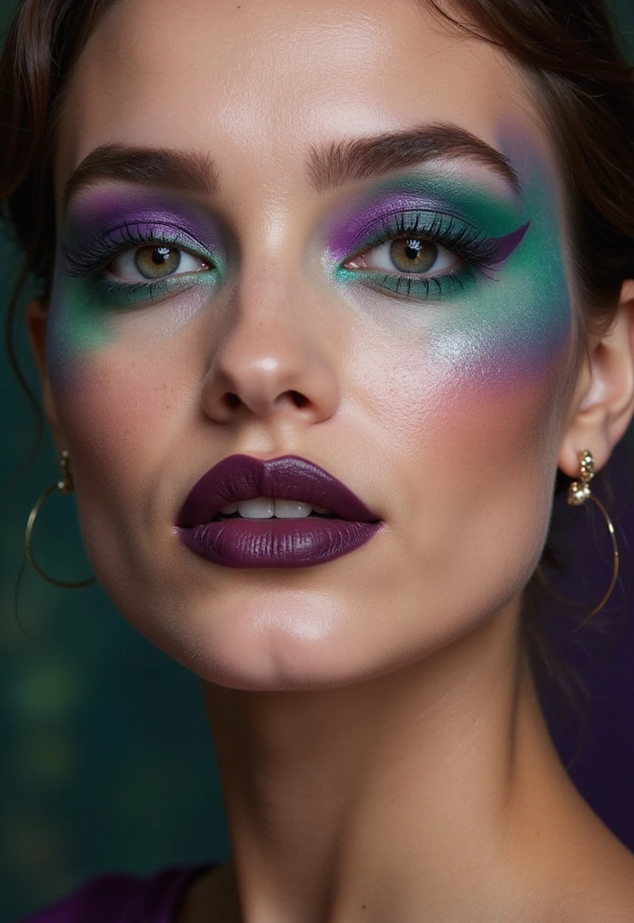 18 Glamorous Makeup Ideas for Brown Eyes That Will Turn Heads at Any Party! - 11. Jewel Toned Elegance