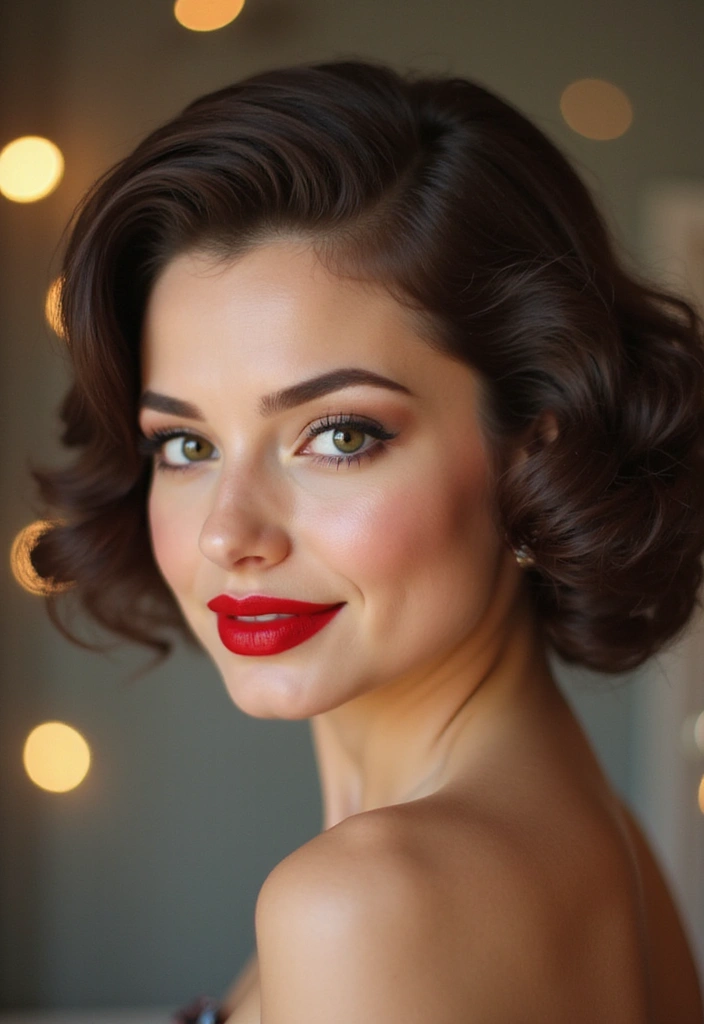 18 Glamorous Makeup Ideas for Brown Eyes That Will Turn Heads at Any Party! - 12. Vintage Glamour
