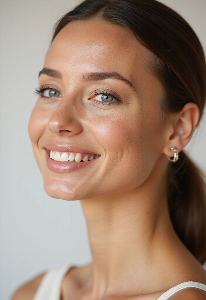 18 Glamorous Makeup Ideas for Brown Eyes That Will Turn Heads at Any Party! - 16. Fresh and Flawless Complexion