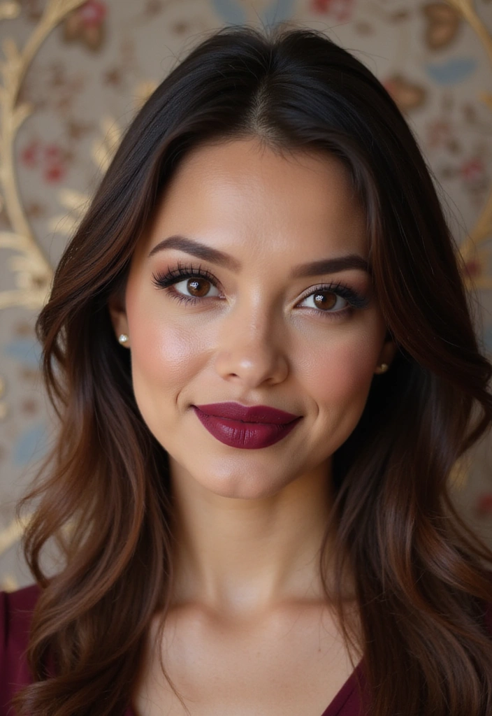 18 Glamorous Makeup Ideas for Brown Eyes That Will Turn Heads at Any Party! - 3. Bold Berry Lips