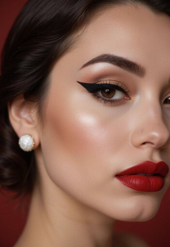 18 Glamorous Makeup Ideas for Brown Eyes That Will Turn Heads at Any Party! - 5. Classic Cat Eye