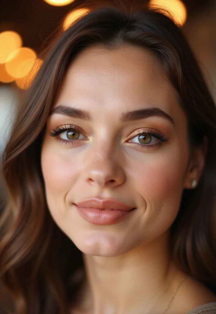 18 Glamorous Makeup Ideas for Brown Eyes That Will Turn Heads at Any Party! - 6. Earthy Tones and Glimmer