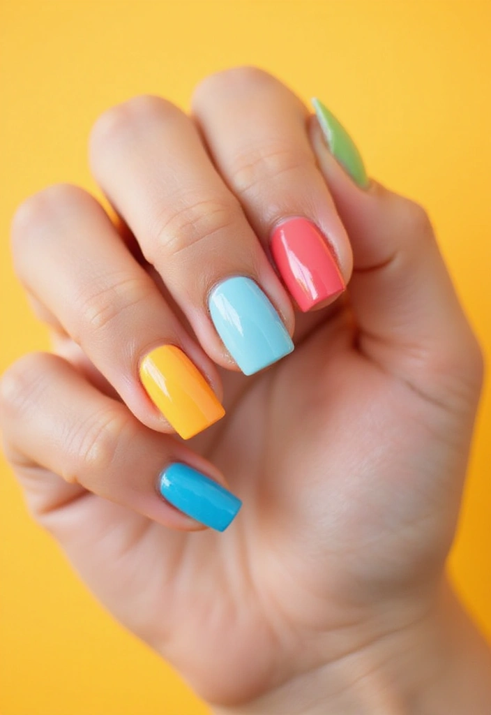 19 Easy Pastel Nail Designs That Will Blow Your Mind (Especially #6!) - 12. Rainbow Pastels