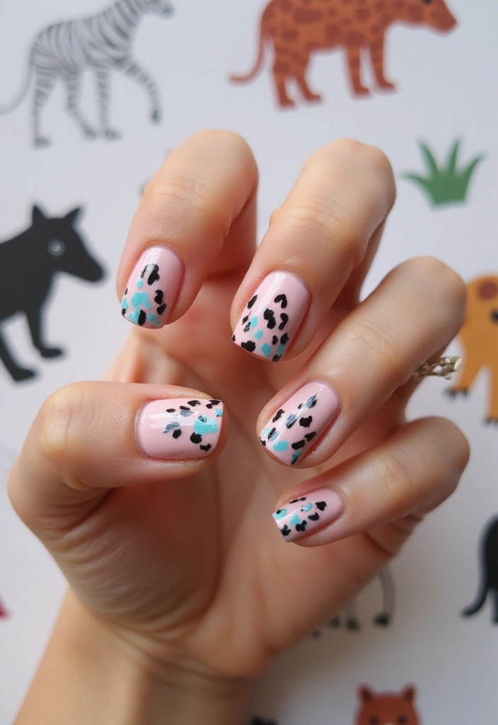 19 Easy Pastel Nail Designs That Will Blow Your Mind (Especially #6!) - 14. Animal Prints