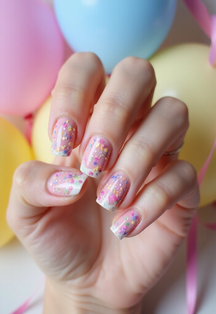 19 Easy Pastel Nail Designs That Will Blow Your Mind (Especially #6!) - 18. Confetti Nails