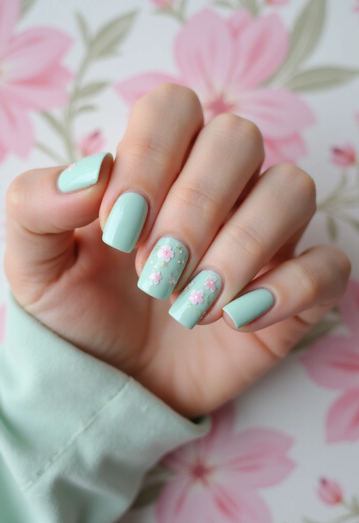 19 Easy Pastel Nail Designs That Will Blow Your Mind (Especially #6!) - 3. Floral Fantasy