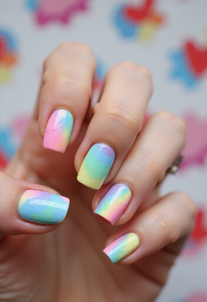 19 Easy Pastel Nail Designs That Will Blow Your Mind (Especially #6!) - 9. Tie-Dye Vibes