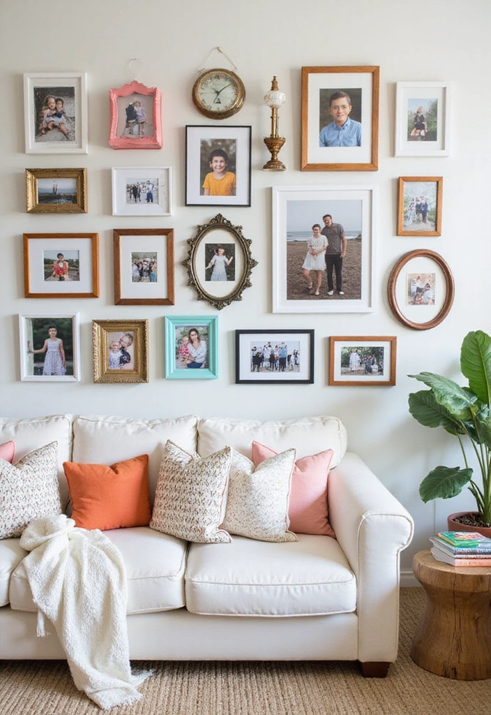 21 Affordable Home Decor Hacks That'll Make You the Envy of All Your Friends! - 10. DIY Picture Frame Gallery