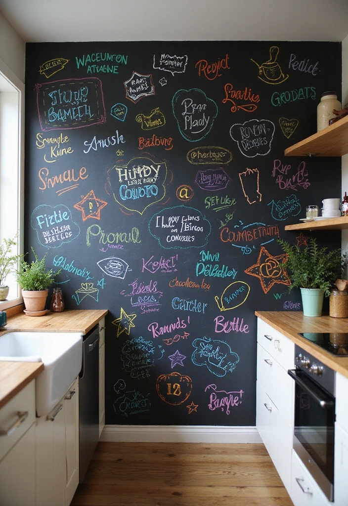 21 Affordable Home Decor Hacks That'll Make You the Envy of All Your Friends! - 13. DIY Chalkboard Wall
