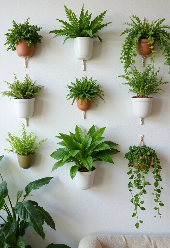 21 Affordable Home Decor Hacks That'll Make You the Envy of All Your Friends! - 21. Wall-mounted Plant Holders
