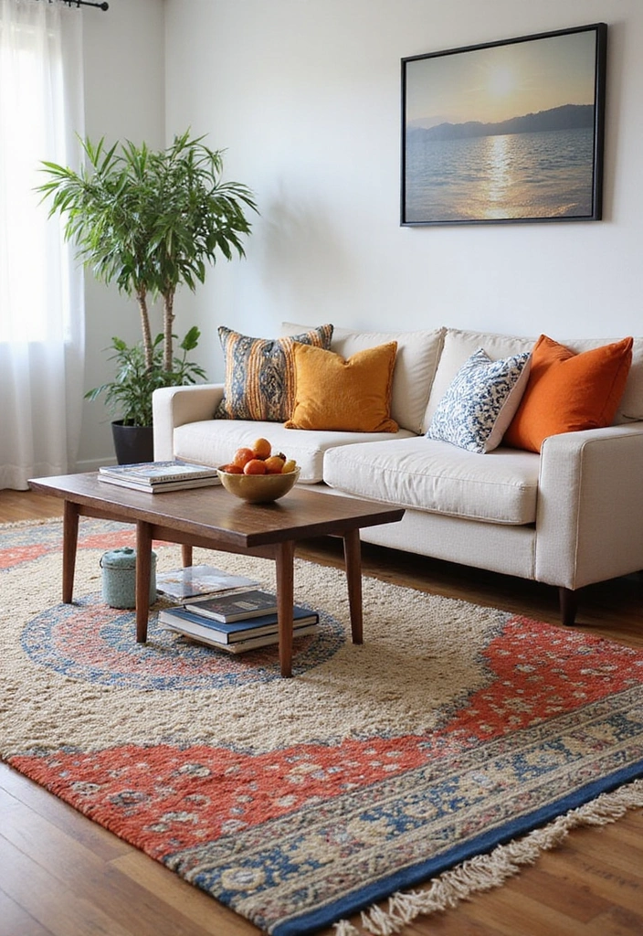 21 Affordable Home Decor Hacks That'll Make You the Envy of All Your Friends! - 9. Layered Rugs for Texture