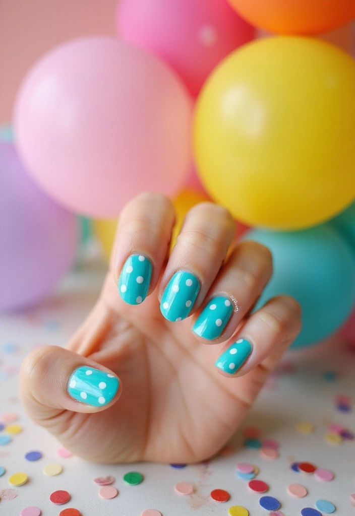 21 Vibrant Spring Nail Ideas That Will Make You Smile (Don't Miss #13!) - 11. Playful Polka Dots