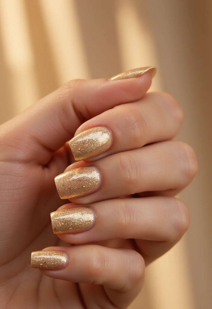 21 Vibrant Spring Nail Ideas That Will Make You Smile (Don't Miss #13!) - 17. Golden Hour