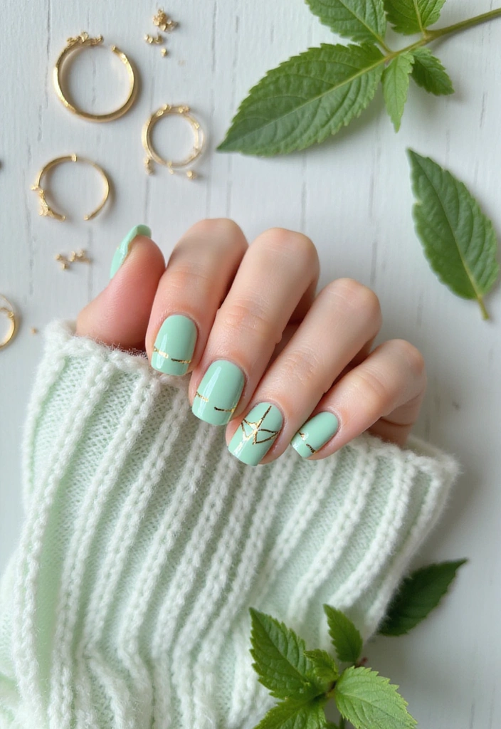 21 Vibrant Spring Nail Ideas That Will Make You Smile (Don't Miss #13!) - 4. Mint to Be