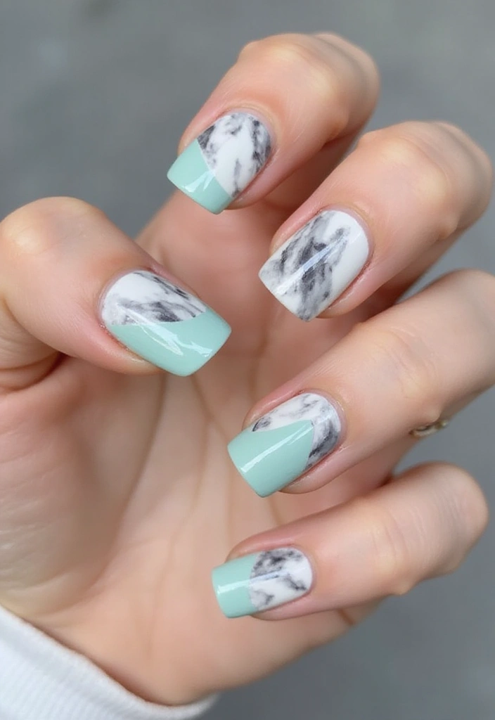 22 Spring Nail Inspirations That Will Spark Your Creativity (Trust Us, #9 Is a Must-Try!) - 10. Marble Effect
