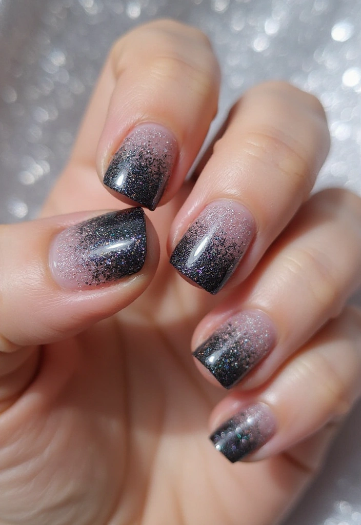 22 Spring Nail Inspirations That Will Spark Your Creativity (Trust Us, #9 Is a Must-Try!) - 12. Gradient Glitter