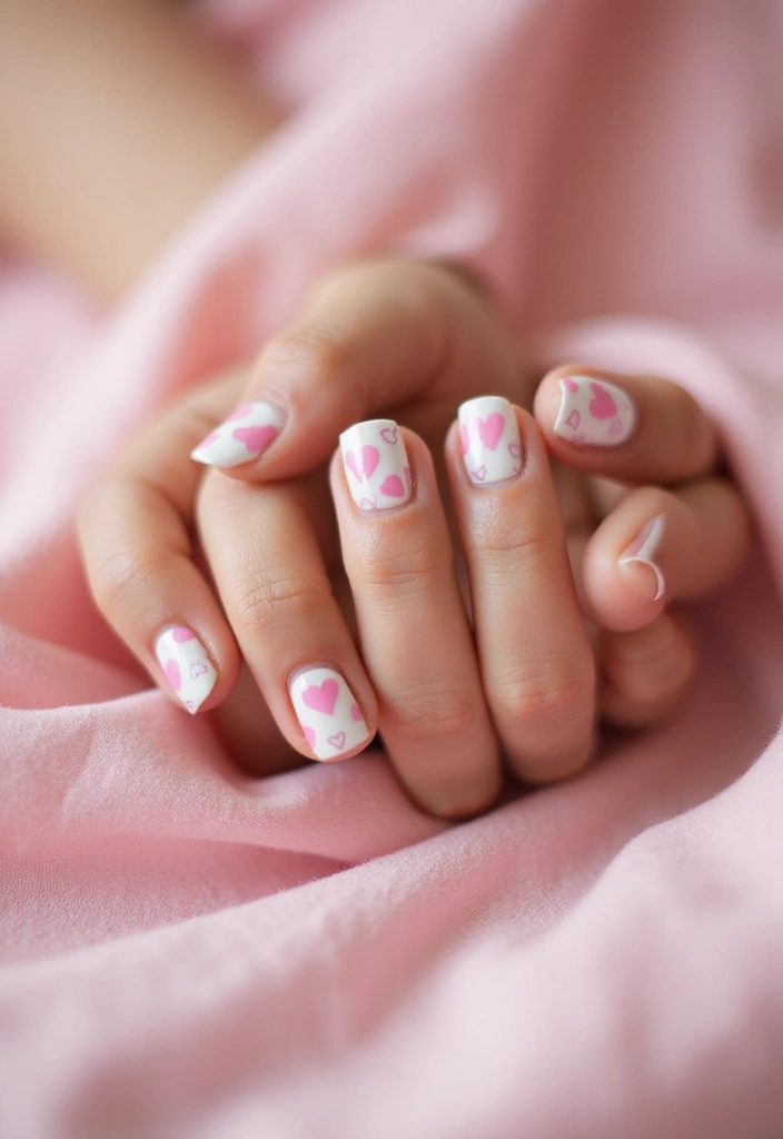 22 Spring Nail Inspirations That Will Spark Your Creativity (Trust Us, #9 Is a Must-Try!) - 13. Heartfelt Designs