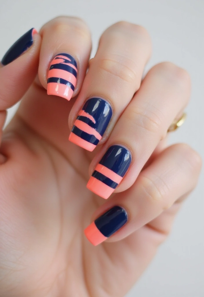 22 Spring Nail Inspirations That Will Spark Your Creativity (Trust Us, #9 Is a Must-Try!) - 14. Sassy Stripes
