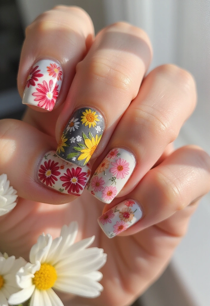 22 Spring Nail Inspirations That Will Spark Your Creativity (Trust Us, #9 Is a Must-Try!) - 2. Floral Fantasy