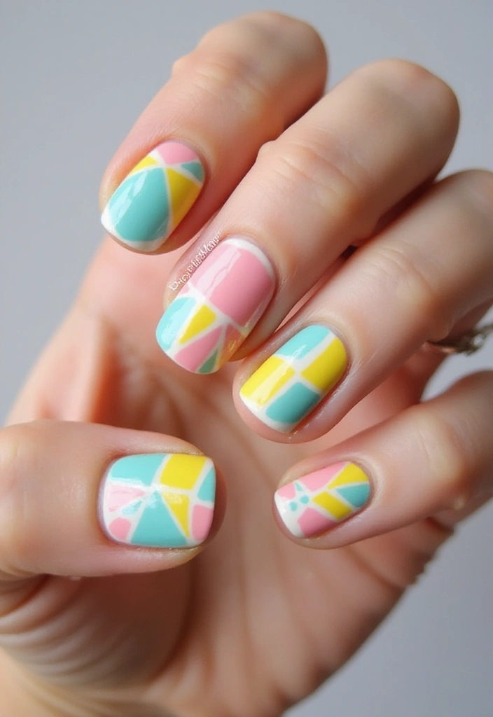 22 Spring Nail Inspirations That Will Spark Your Creativity (Trust Us, #9 Is a Must-Try!) - 9. Geometric Patterns