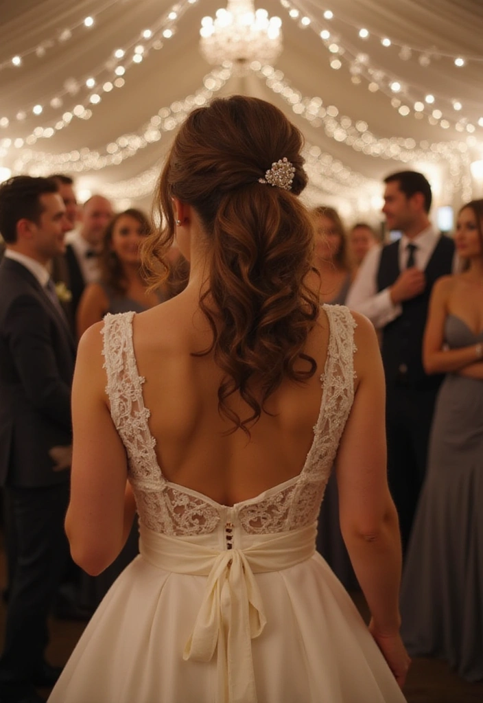 24 Gorgeous Curly Hairstyles for Weddings That Will Make You the Star of the Day! - 4. Chic Curly Ponytail