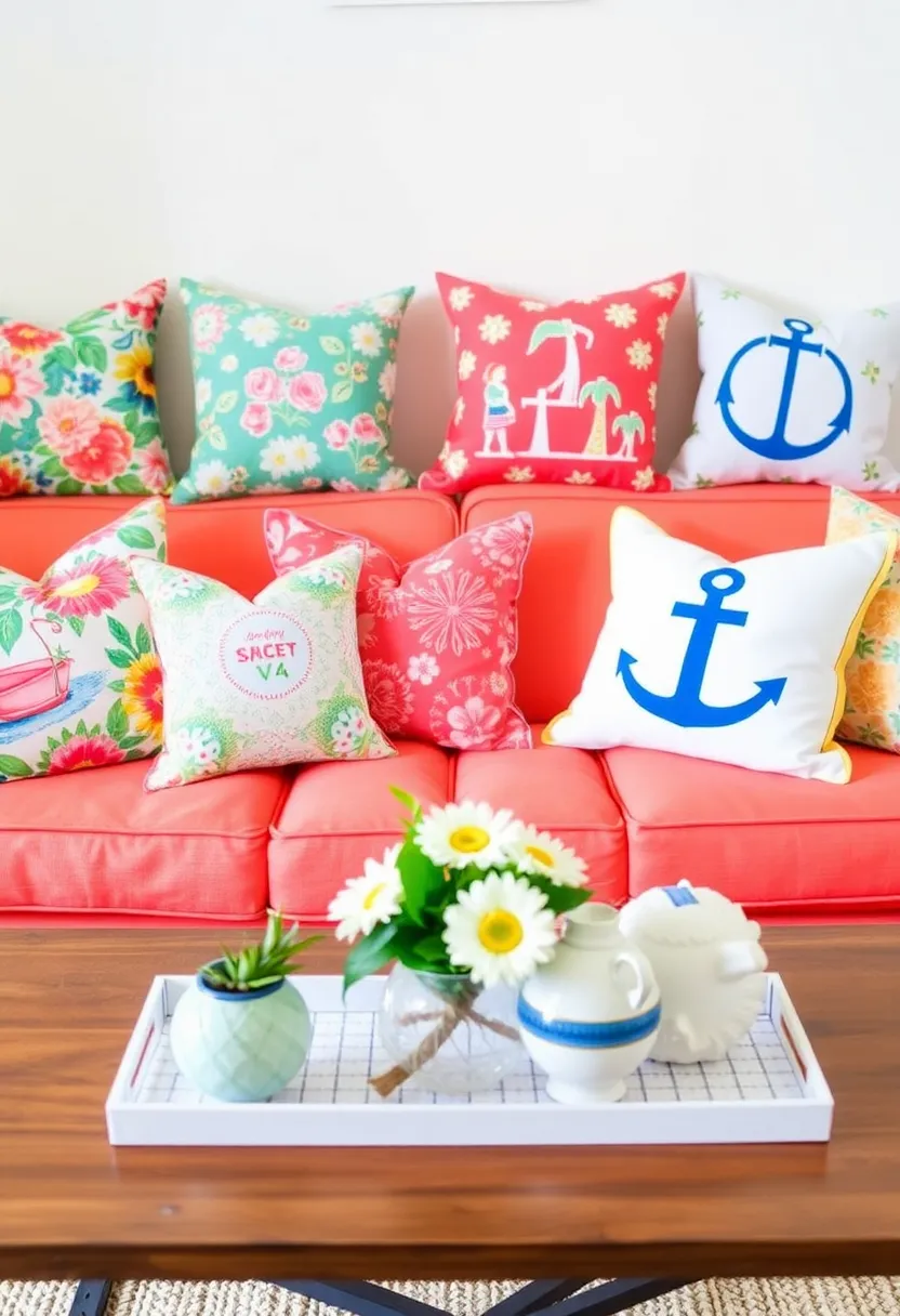 25 Affordable Summer DIY Decor Projects for Your Living Room (You Can Totally Do #11!) - 3. Colorful DIY Pillow Covers
