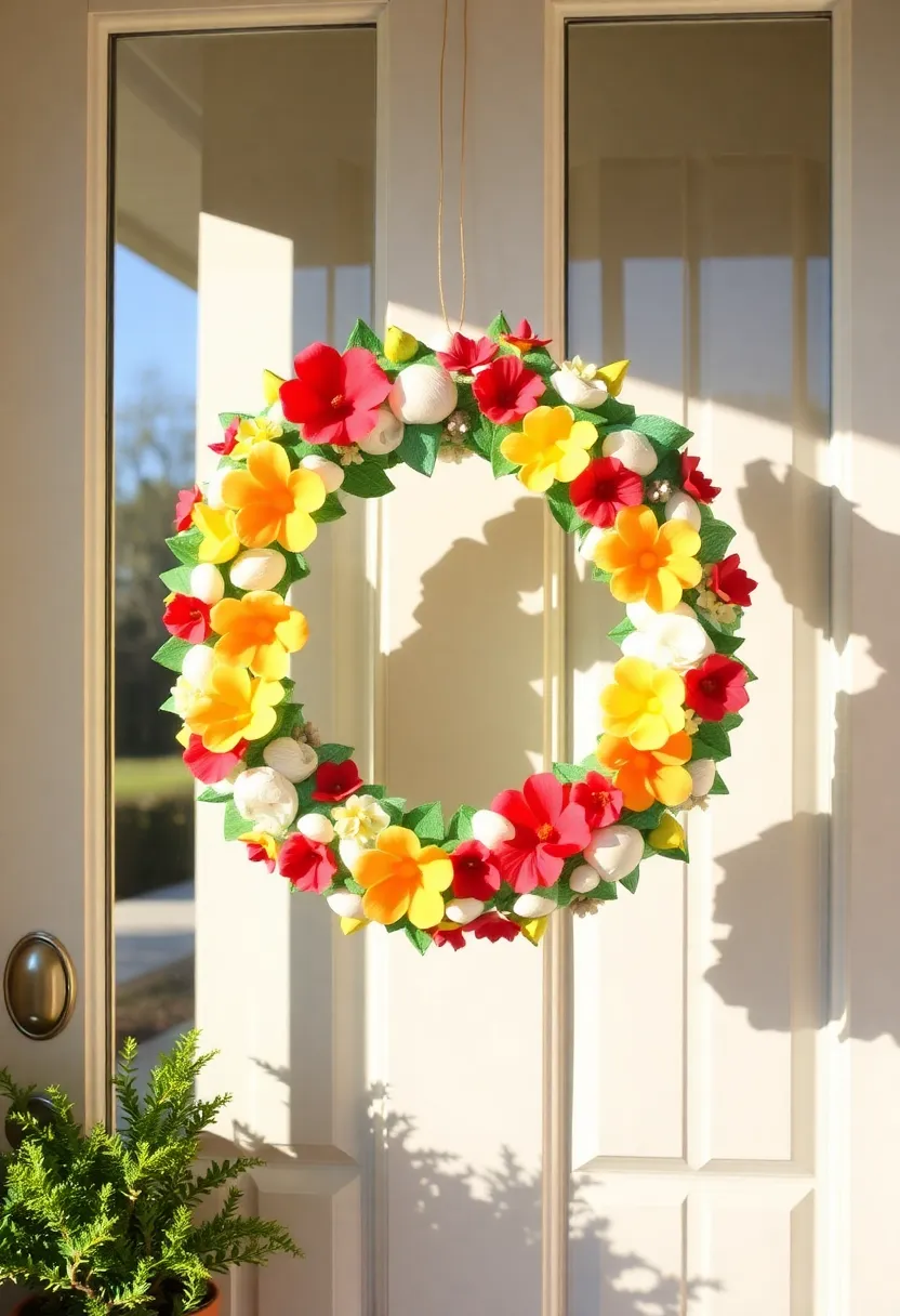 25 Affordable Summer DIY Decor Projects for Your Living Room (You Can Totally Do #11!) - 4. Upcycled Summer Wreath